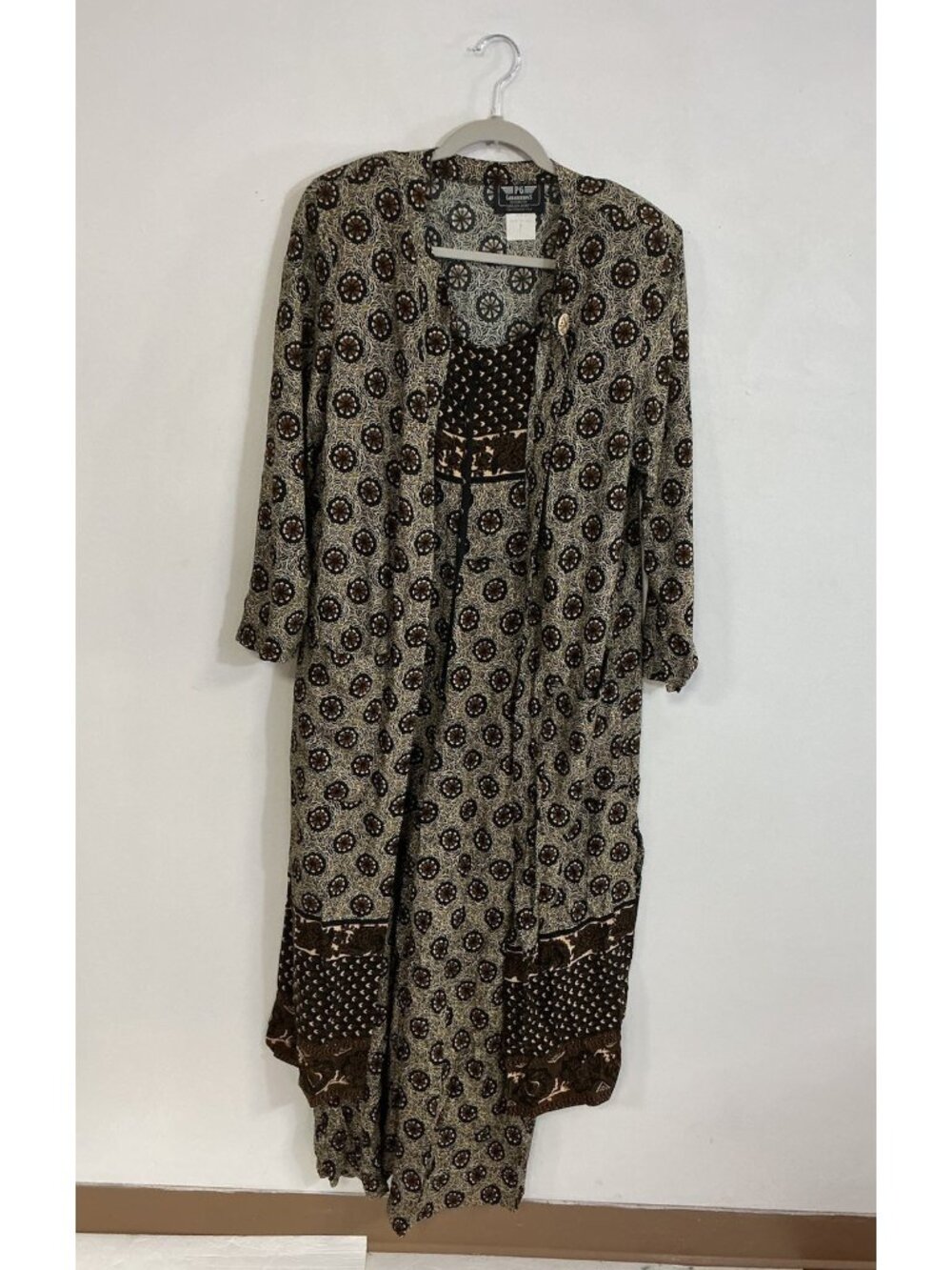 Ginger Bort Vintage Jumpsuit Patchwork Matching Jacket Womens 8 USA